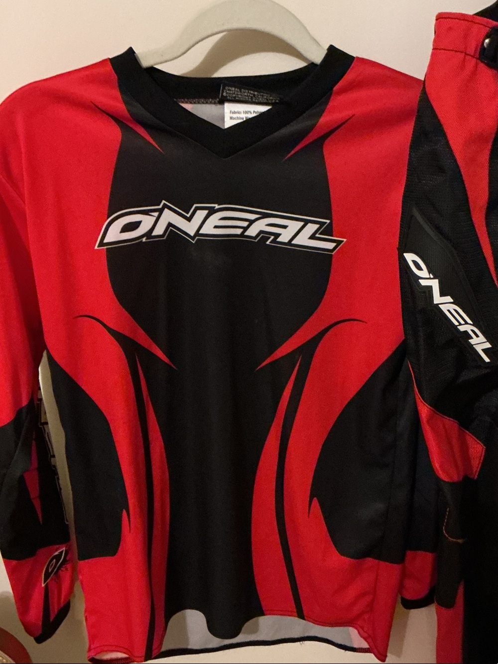O'Neill Kids Red and Black Motocross Jersey & Pants Set - Picture 2 of 5